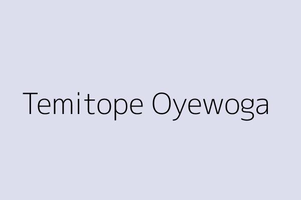 Temitope Oyewoga